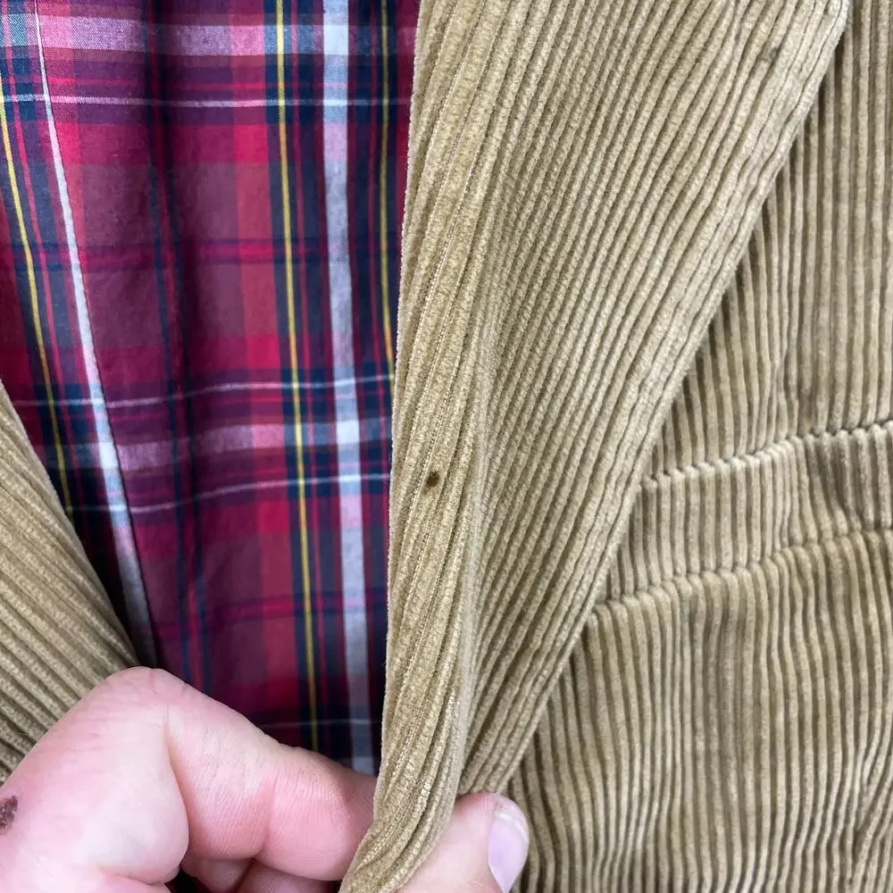 American Eagle Corduroy Blazer Sports Coat Men's XXL Brown Single Breast